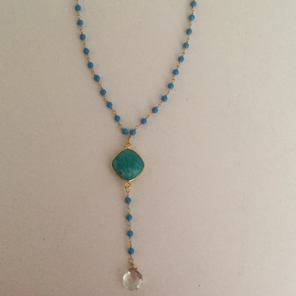 Necklace - semiprecious stones - Picture 2 of 2